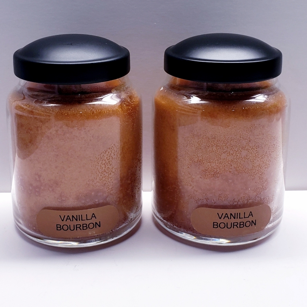 VANILLA BOURBON -A Cheerful Giver Baby Jar Single Wick Candle, 6 oz (2 pack)